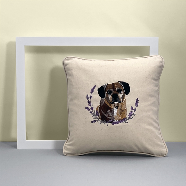 Pet Portrait Throw Pillow